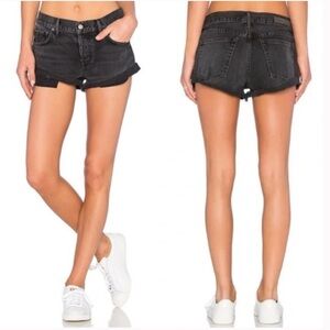 NWT GRLFRND Adriana sBlack Jean Slouch Shorts